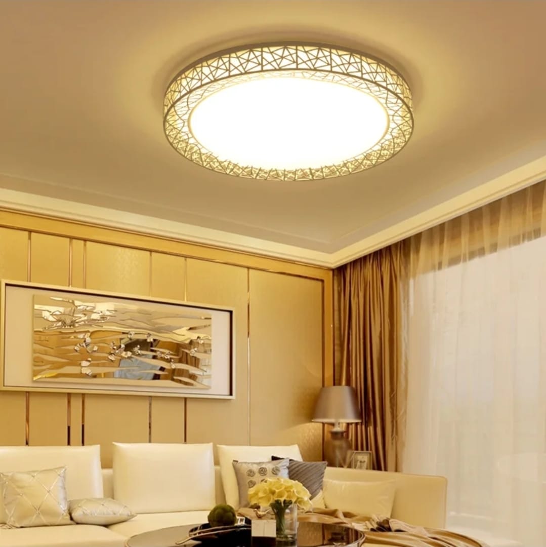 Lampada Tricolor Modern Iron AC Ceiling Light Fixture 19 Inch 72W Nest Design Recessed LED